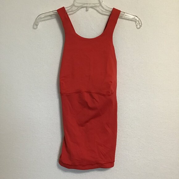 Lululemon Spin It To Win It Tank Love Red/Deep Coal Size 8 - Picture 7 of 10